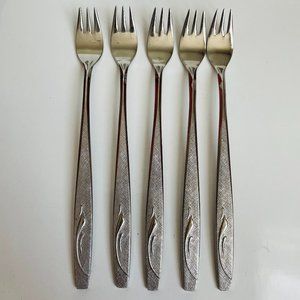 Northland Cocktail Forks 6 1/8” Vintage Japan Lot of 5